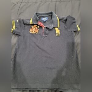 Polo Ralph Lauren Short Sleeve Polo Shirt Black Size 5